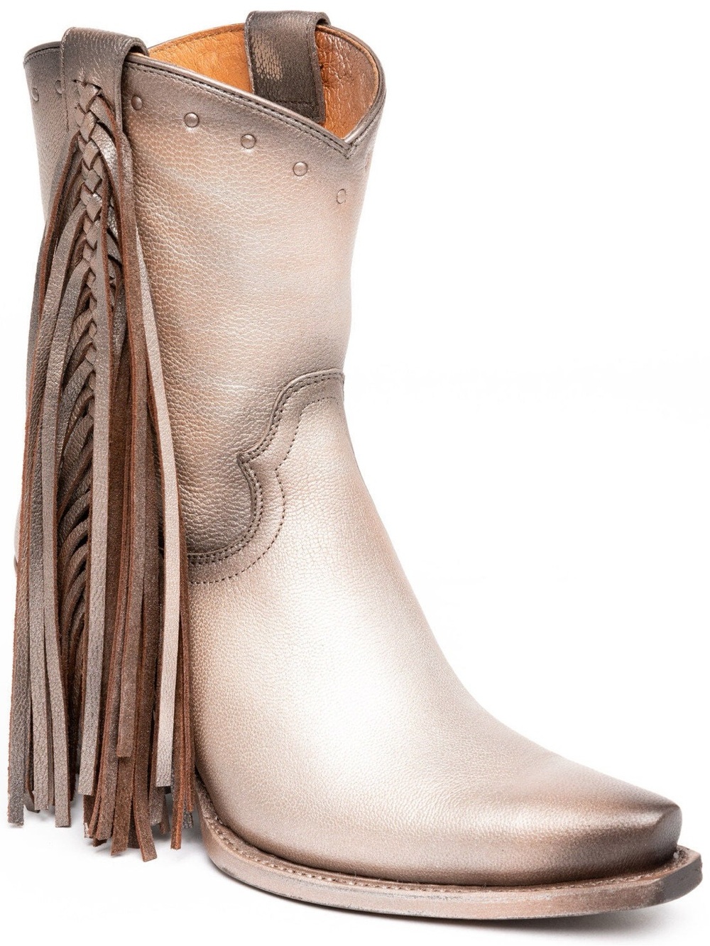Idyllwind Plaity Please Gunmetal Braided Fringe Booties Womens 9 Miranda Lambert